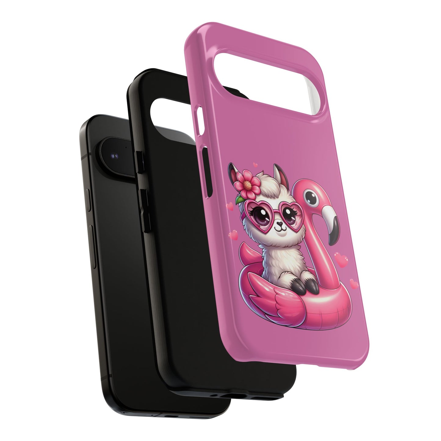Cute Animal Phone Case, Phone Cover for Kids, Gift for Animal Lovers, Summer Vibes Accessory, Trendy Pink Case