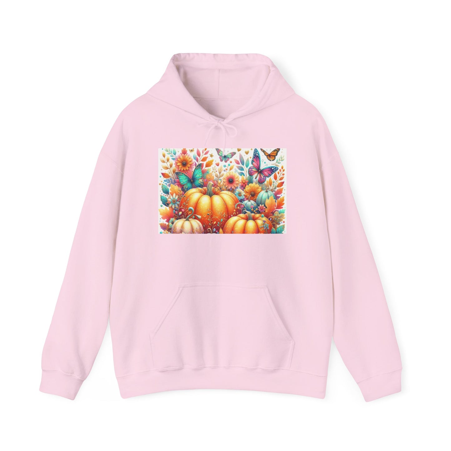 Autumn Floral Pumpkin Hoodie, Cozy Fall Sweatshirt, Nature Lover Gift, Halloween Attire, Harvest Fashion, Seasonal Style
