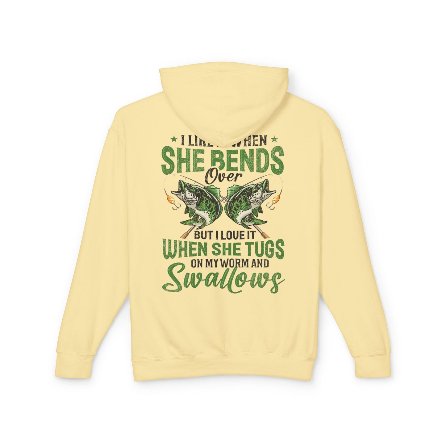 Gone Fishing Unisex Lightweight Hooded Sweatshirt | Perfect for Anglers, Fishing Gift, Outdoor Adventures, Casual Wear, Gift for Dad