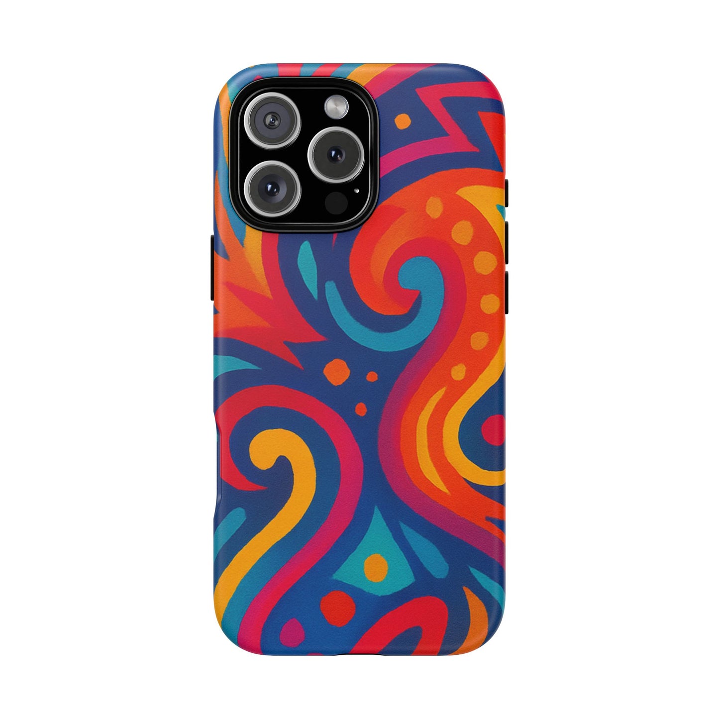 Vibrant Phone Case - Colorful Tough Case, Protective Cover, Unique Design, Trendy Gift, Phone Accessory