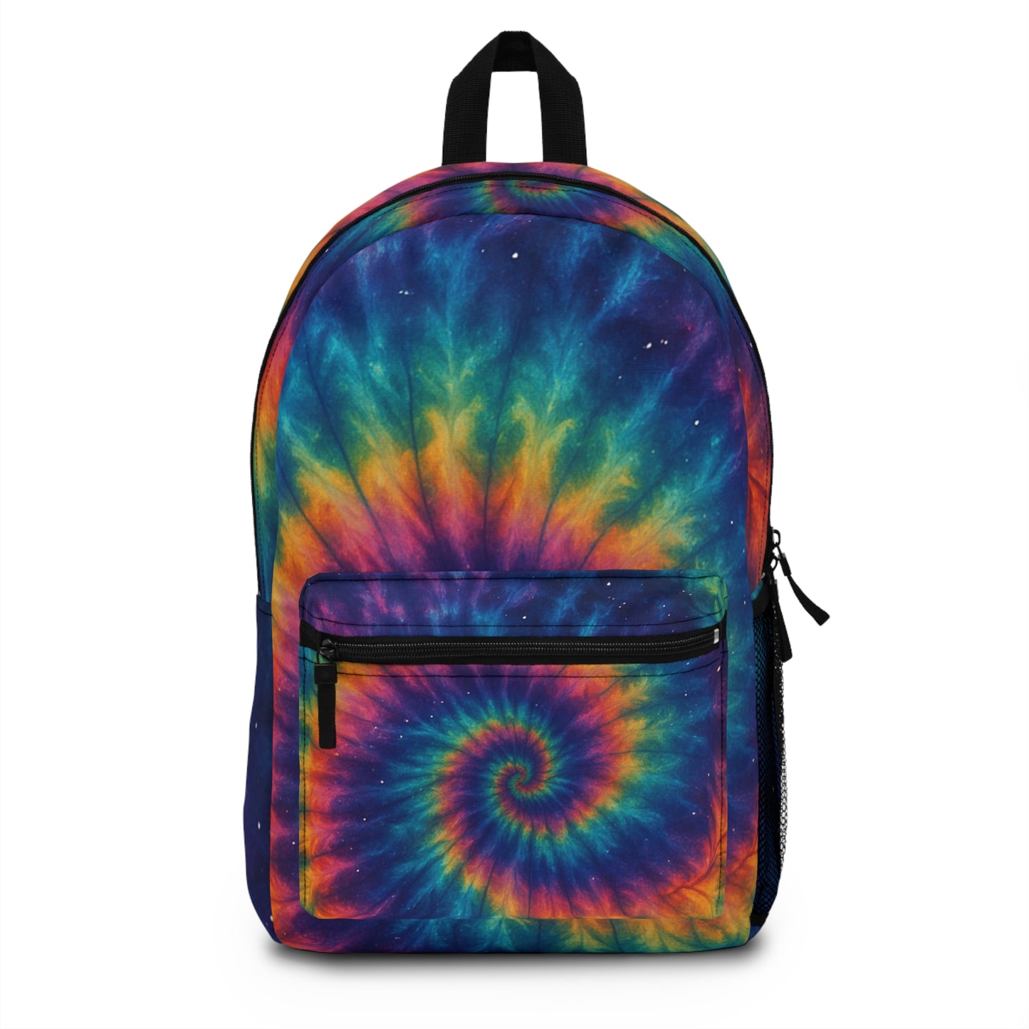 Colorful Tie-Dye Backpack for School, Travel, Festivals, Gift for Teens, Retro Style, Stylish Bag for Every Occasion
