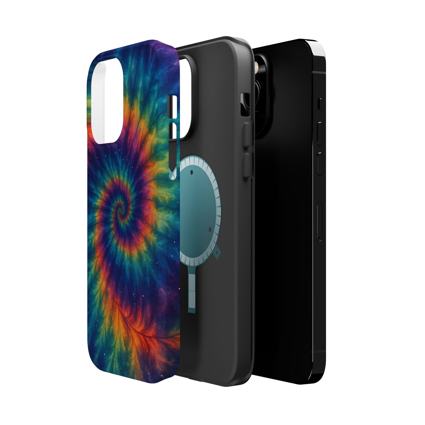 Colorful Tie-Dye Magnetic Phone Cases, Boho Phone Accessories, Unique Gift for Teens, Vibrant Phone Cover for Festivals, Summer Vibes