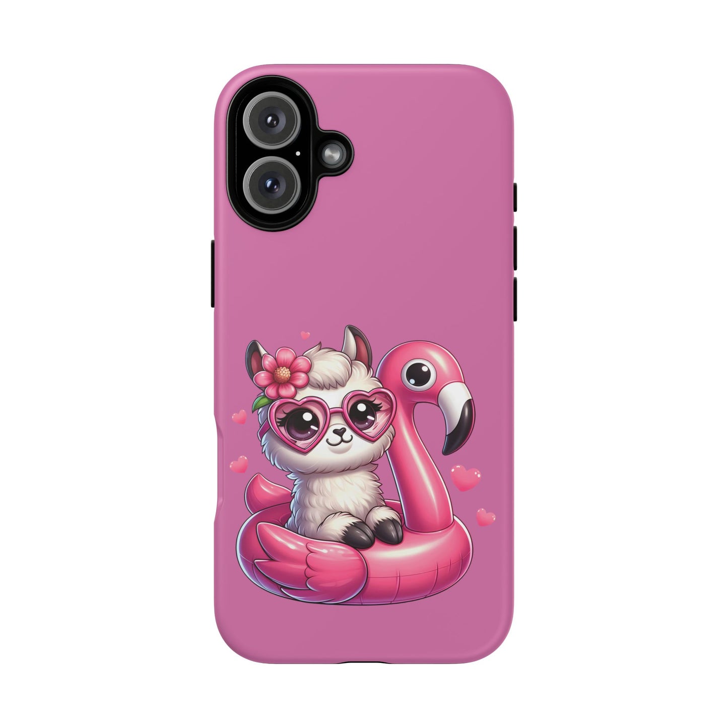 Cute Animal Phone Case, Phone Cover for Kids, Gift for Animal Lovers, Summer Vibes Accessory, Trendy Pink Case