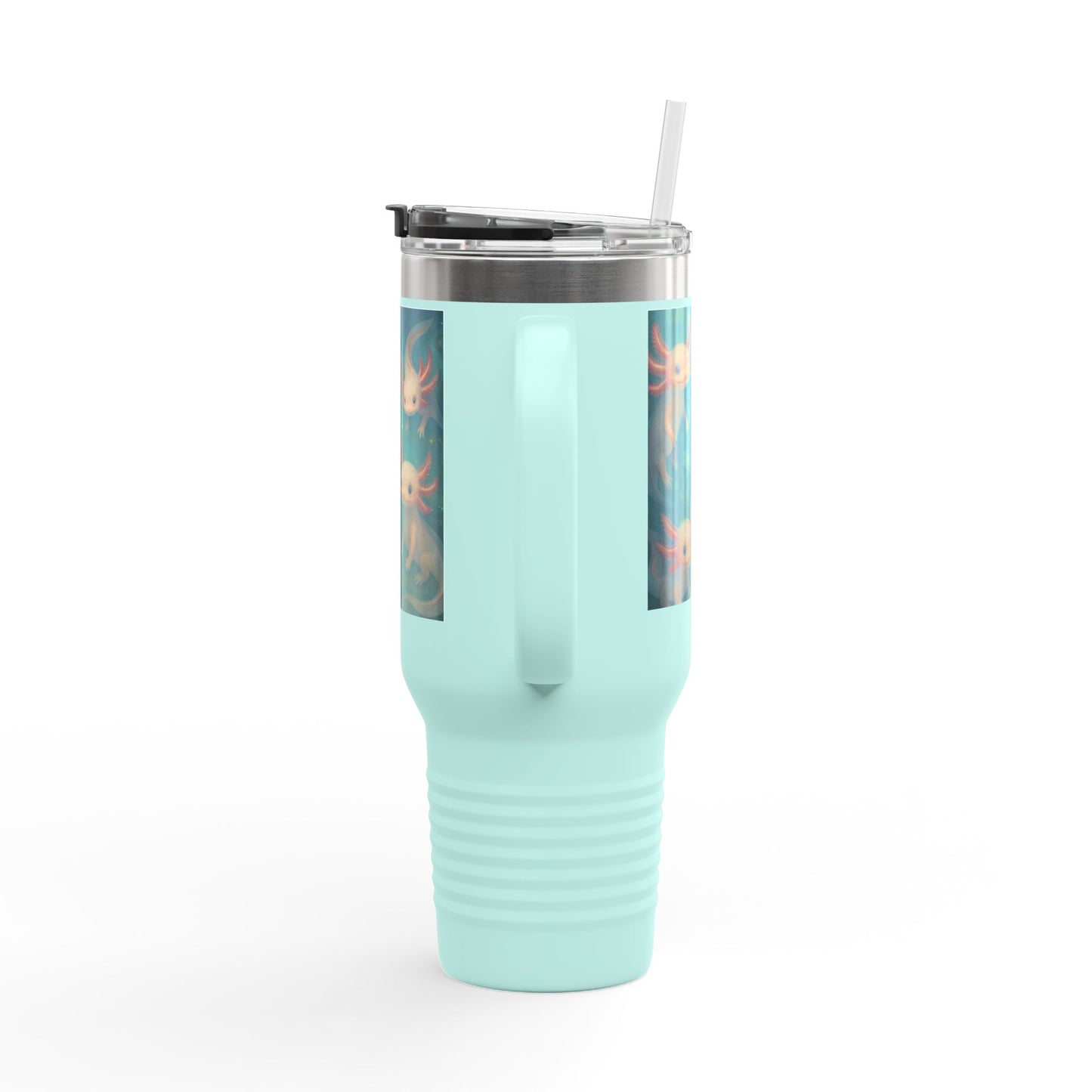 Whimsical Insulated Travel Mug, 40oz - Cute Creatures Design for Coffee Lovers, Travel, Gifts, Birthday, Nature Enthusiasts, Fun Mugs