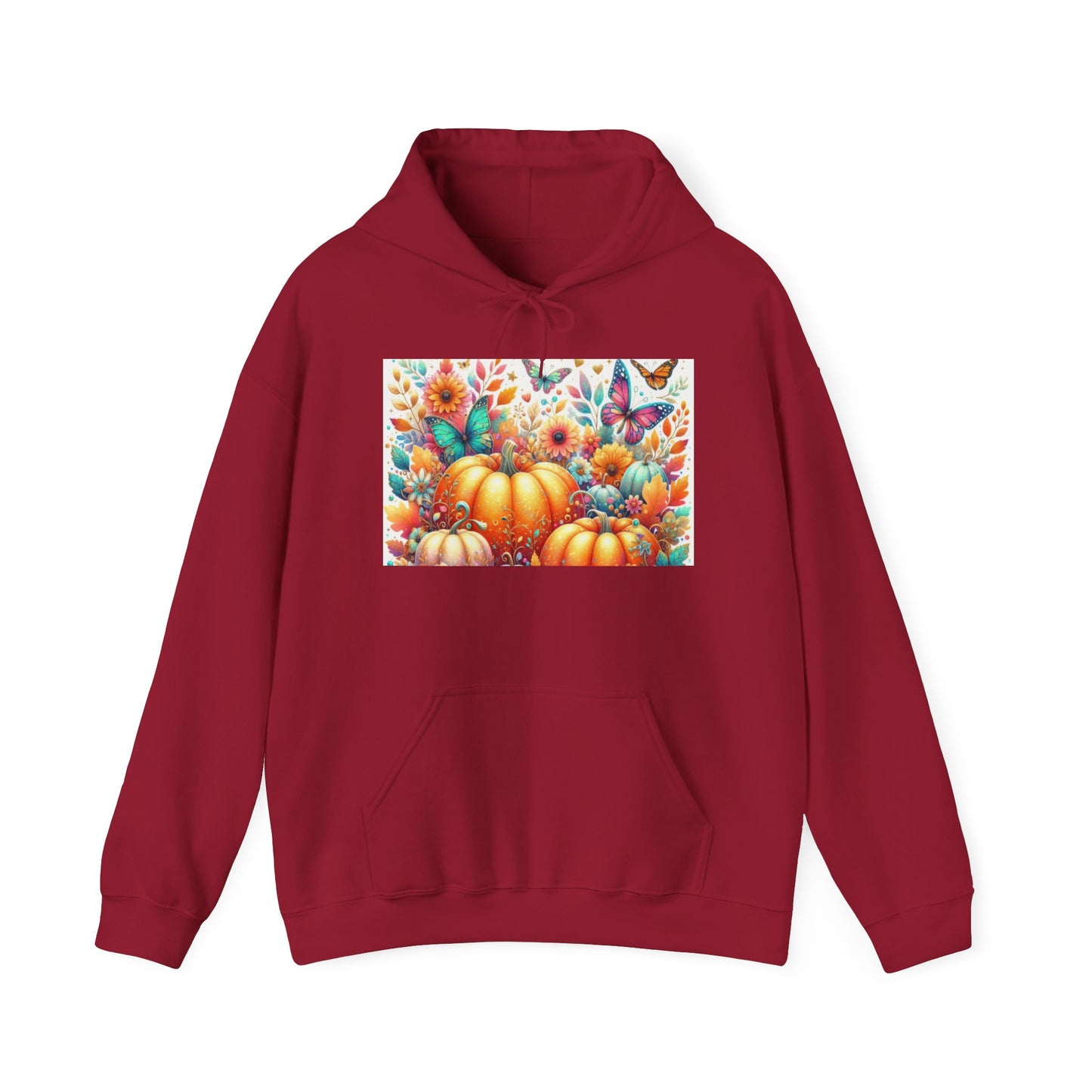 Autumn Floral Pumpkin Hoodie, Cozy Fall Sweatshirt, Nature Lover Gift, Halloween Attire, Harvest Fashion, Seasonal Style