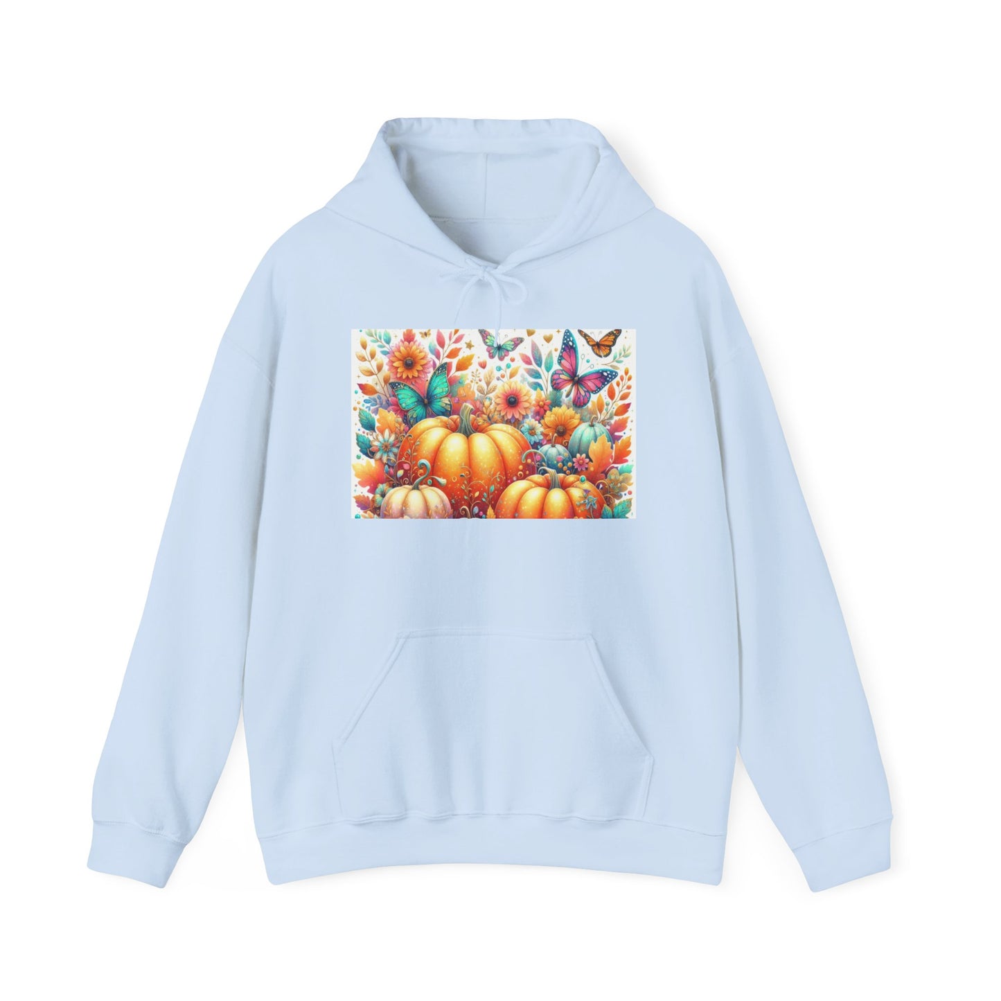 Autumn Floral Pumpkin Hoodie, Cozy Fall Sweatshirt, Nature Lover Gift, Halloween Attire, Harvest Fashion, Seasonal Style