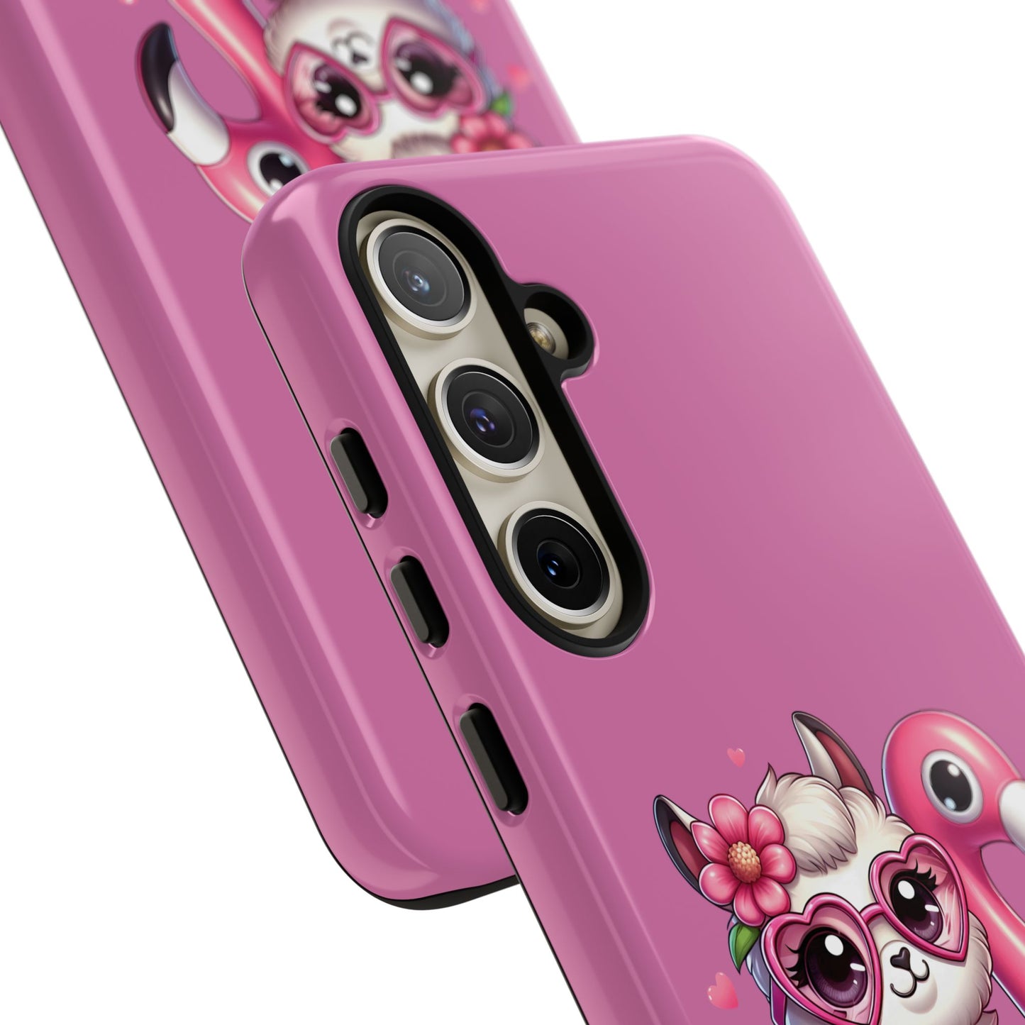 Cute Animal Phone Case, Phone Cover for Kids, Gift for Animal Lovers, Summer Vibes Accessory, Trendy Pink Case