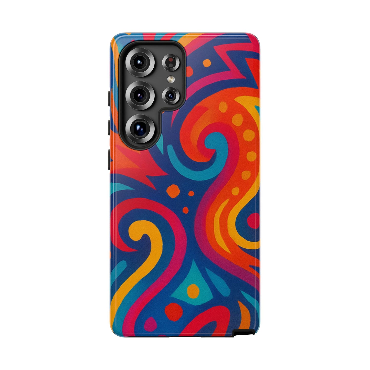 Vibrant Phone Case - Colorful Tough Case, Protective Cover, Unique Design, Trendy Gift, Phone Accessory