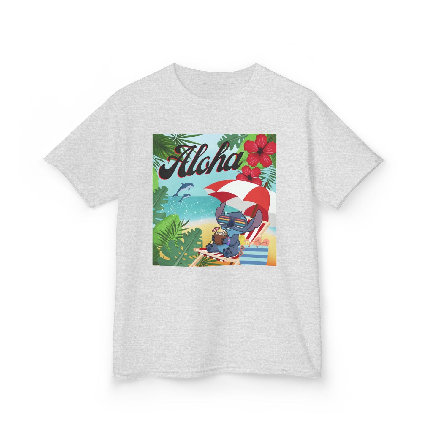 Aloha Paradise Kids Tee, Summer Shirt, Beachwear, Vacation Gift, Nature Lover Gift, Tropical Vibes, Kids Summer Fashion