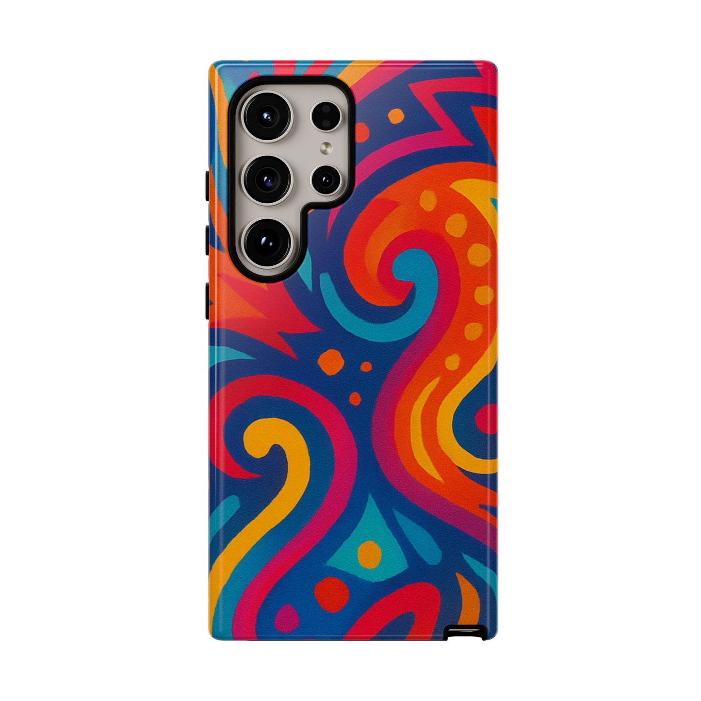 Vibrant Phone Case - Colorful Tough Case, Protective Cover, Unique Design, Trendy Gift, Phone Accessory