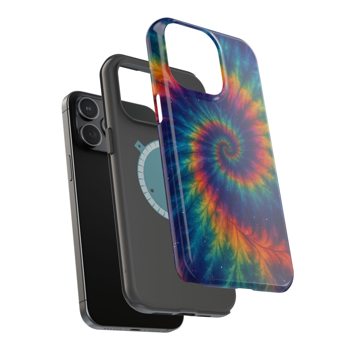 Colorful Tie-Dye Magnetic Phone Cases, Boho Phone Accessories, Unique Gift for Teens, Vibrant Phone Cover for Festivals, Summer Vibes