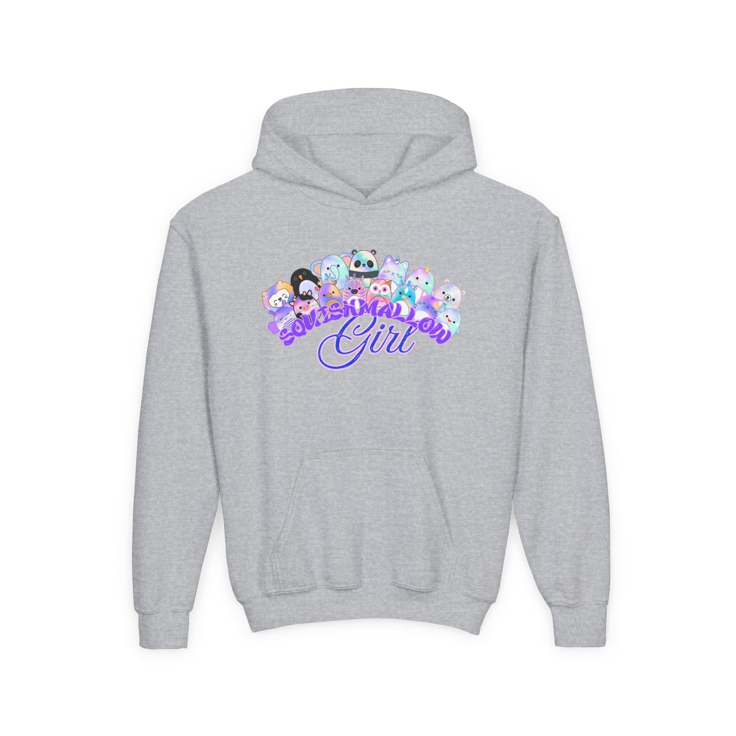 Colorful Cartoon Hoodie for Girls, Cute Sweater for Kids, Gift for Birthdays, Cozy Fun, Youth Sweatshirt, Casual Outfit