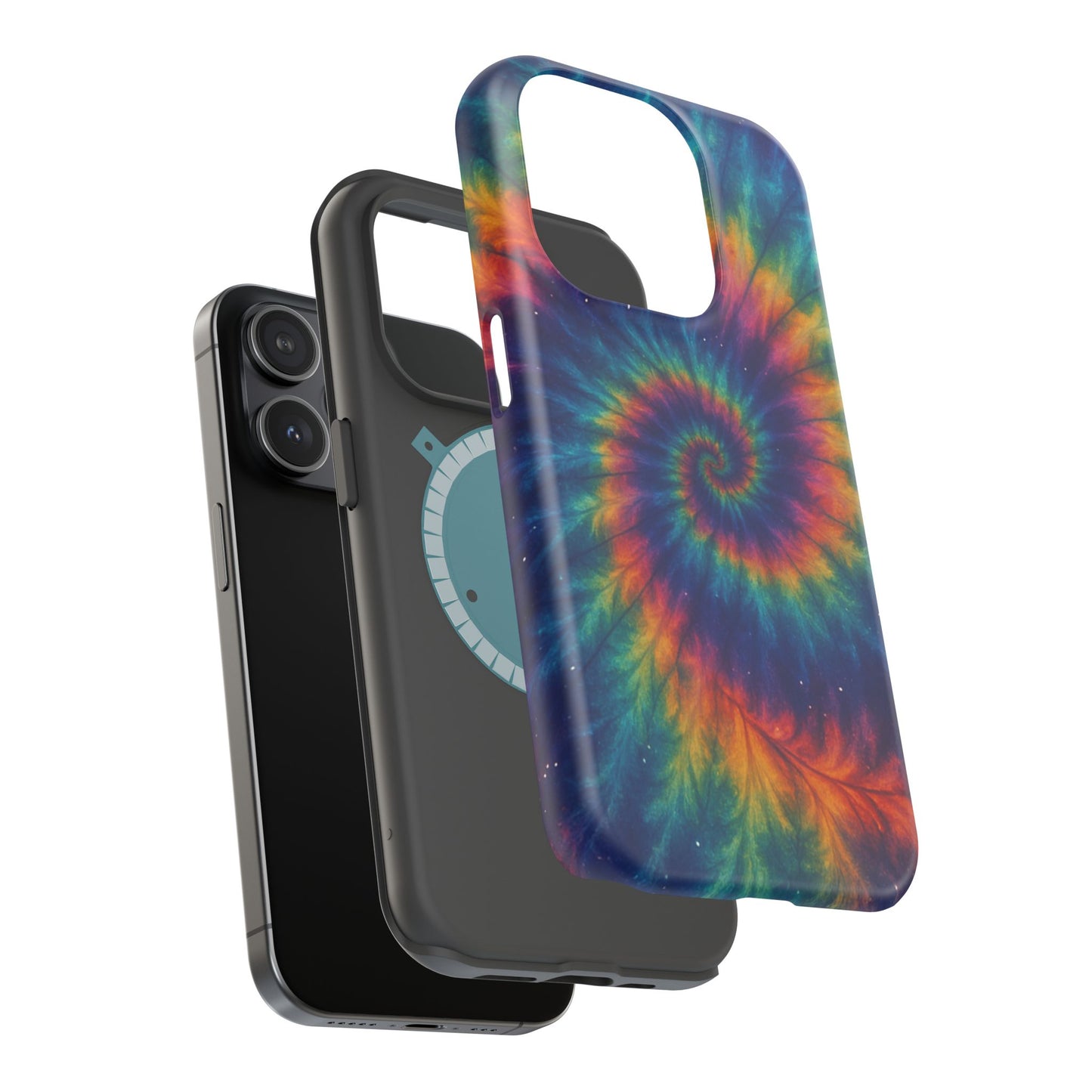 Colorful Tie-Dye Magnetic Phone Cases, Boho Phone Accessories, Unique Gift for Teens, Vibrant Phone Cover for Festivals, Summer Vibes