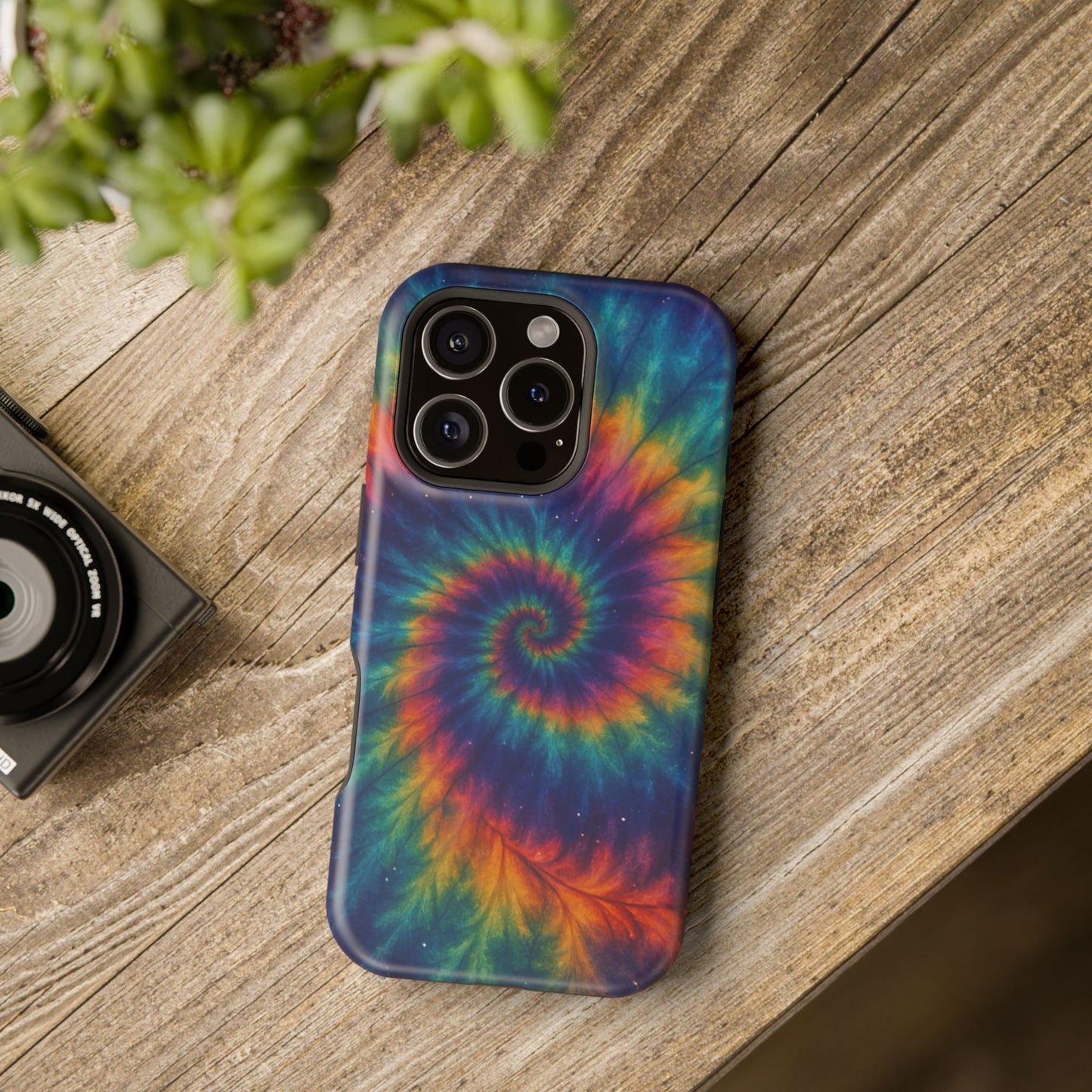 Colorful Tie-Dye Magnetic Phone Cases, Boho Phone Accessories, Unique Gift for Teens, Vibrant Phone Cover for Festivals, Summer Vibes