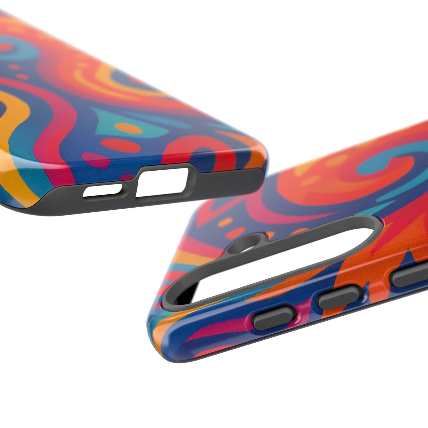 Vibrant Phone Case - Colorful Tough Case, Protective Cover, Unique Design, Trendy Gift, Phone Accessory