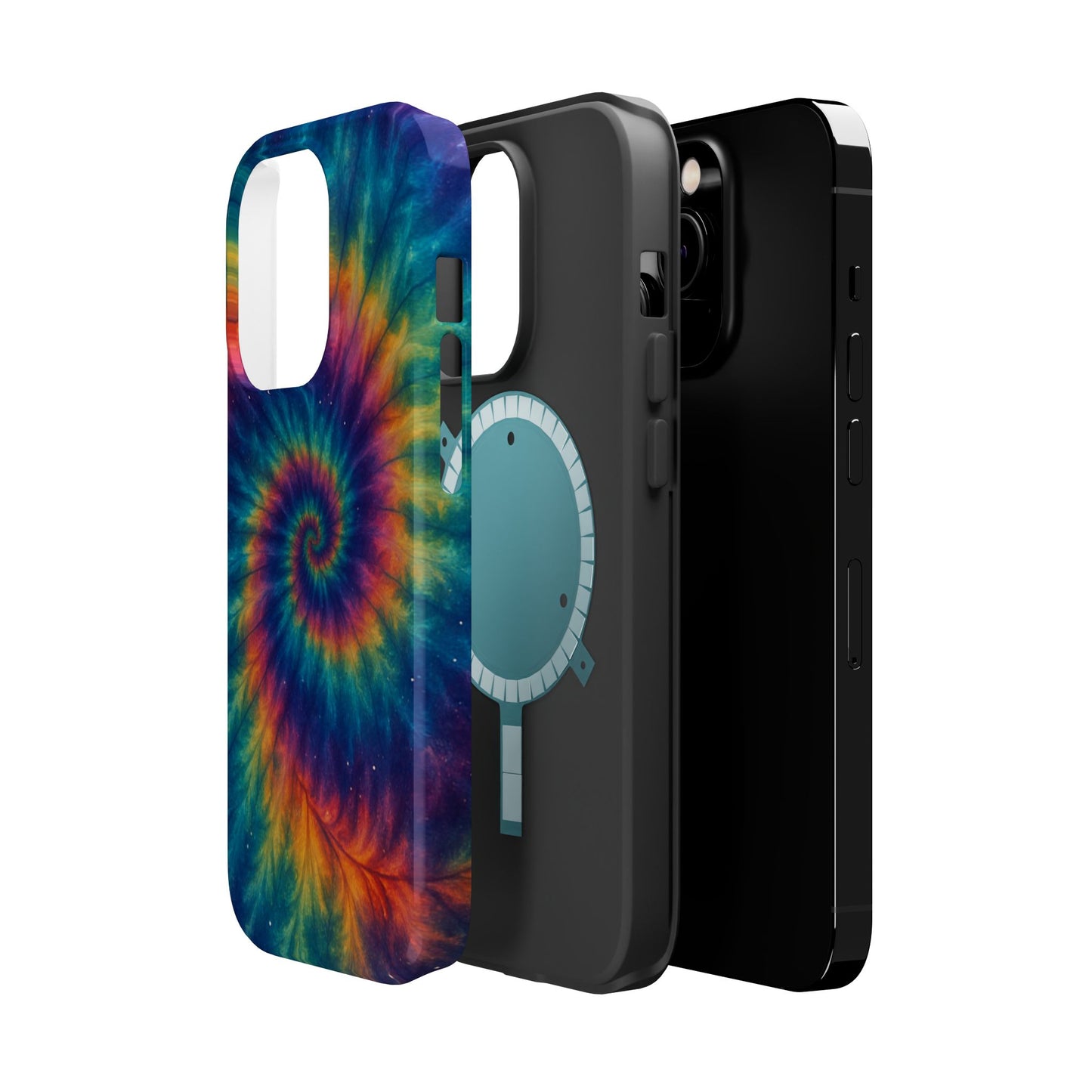 Colorful Tie-Dye Magnetic Phone Cases, Boho Phone Accessories, Unique Gift for Teens, Vibrant Phone Cover for Festivals, Summer Vibes