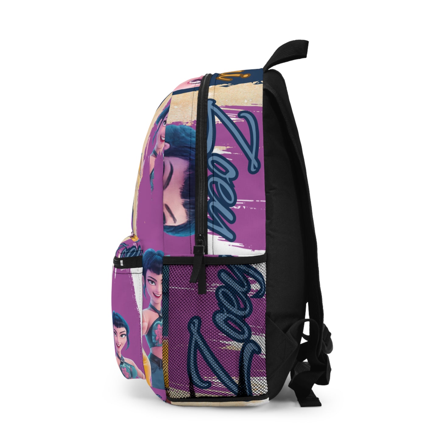 Glamorous Character Backpack, Stylish School Bag, Unique Kids Backpack, Trendy Travel Bag, Vibrant Daypack, Girls' Backpack with Fun Design