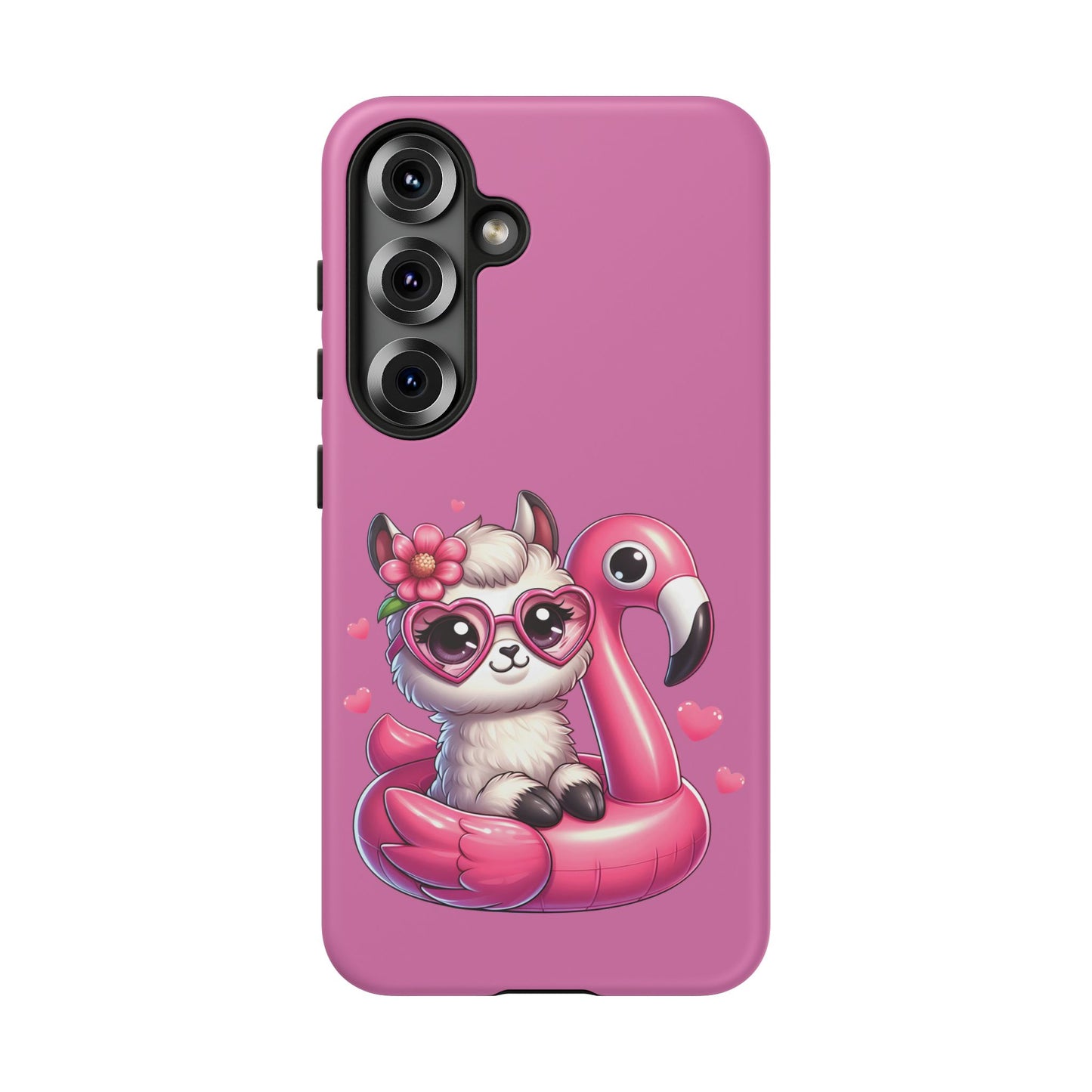 Cute Animal Phone Case, Phone Cover for Kids, Gift for Animal Lovers, Summer Vibes Accessory, Trendy Pink Case