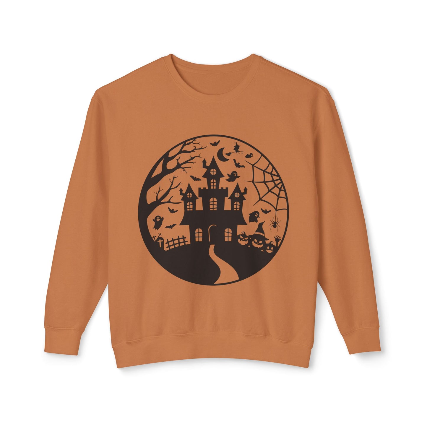 Halloween & Fall Vibes Unisex Crewneck Sweatshirt, Cozy Fall Apparel, Halloween Clothing, Gift for Autumn Lovers, Seasonal Sweater