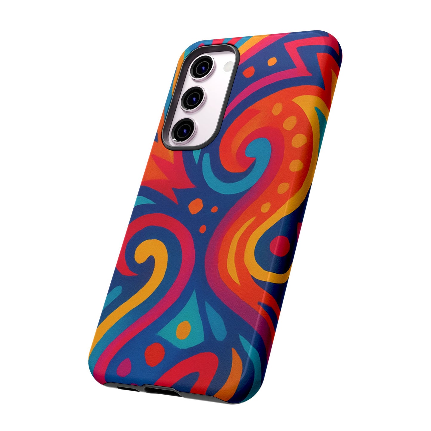 Vibrant Phone Case - Colorful Tough Case, Protective Cover, Unique Design, Trendy Gift, Phone Accessory