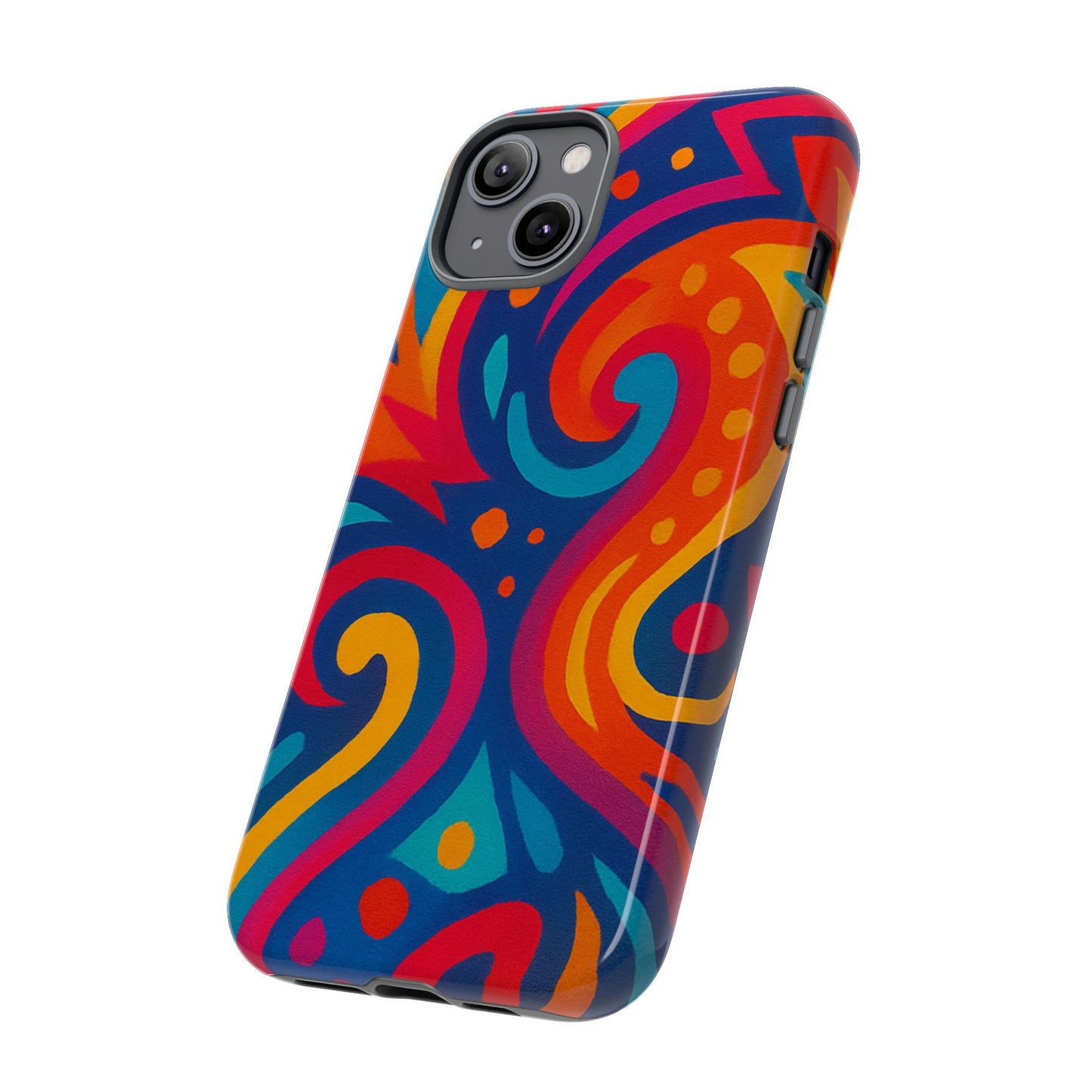 Vibrant Phone Case - Colorful Tough Case, Protective Cover, Unique Design, Trendy Gift, Phone Accessory