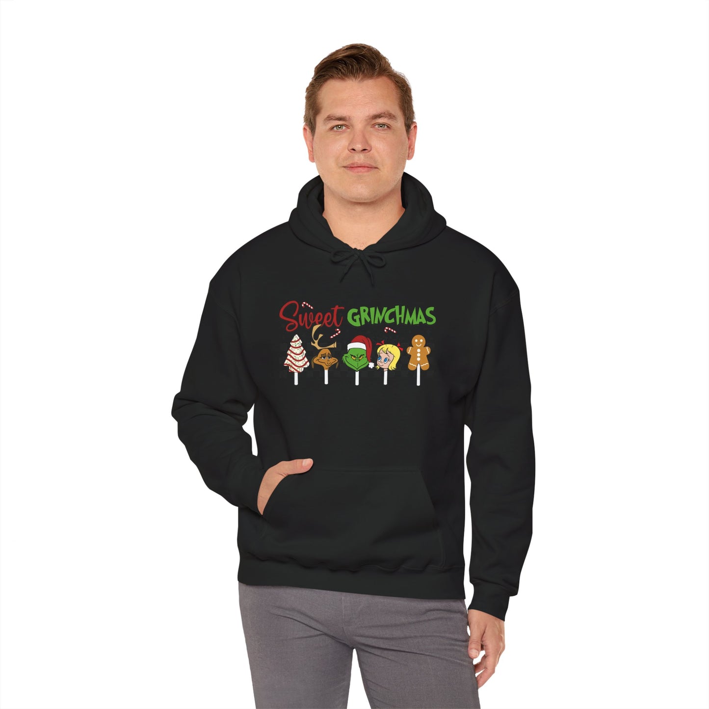 Sweet Grinchmas Hoodie, Cozy Holiday Sweatshirt, Christmas Gift for Him/Her, Unisex Xmas Apparel, Festive Winter Hoodie