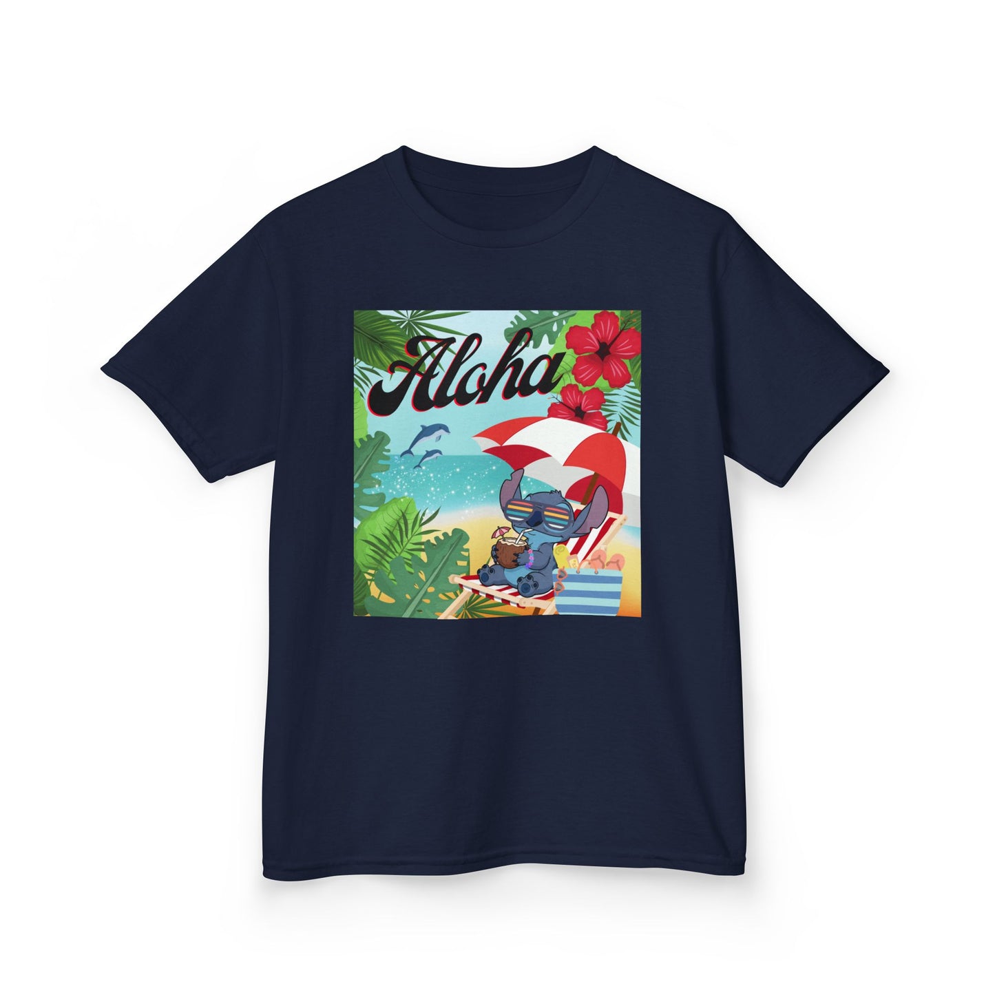 Aloha Paradise Kids Tee, Summer Shirt, Beachwear, Vacation Gift, Nature Lover Gift, Tropical Vibes, Kids Summer Fashion