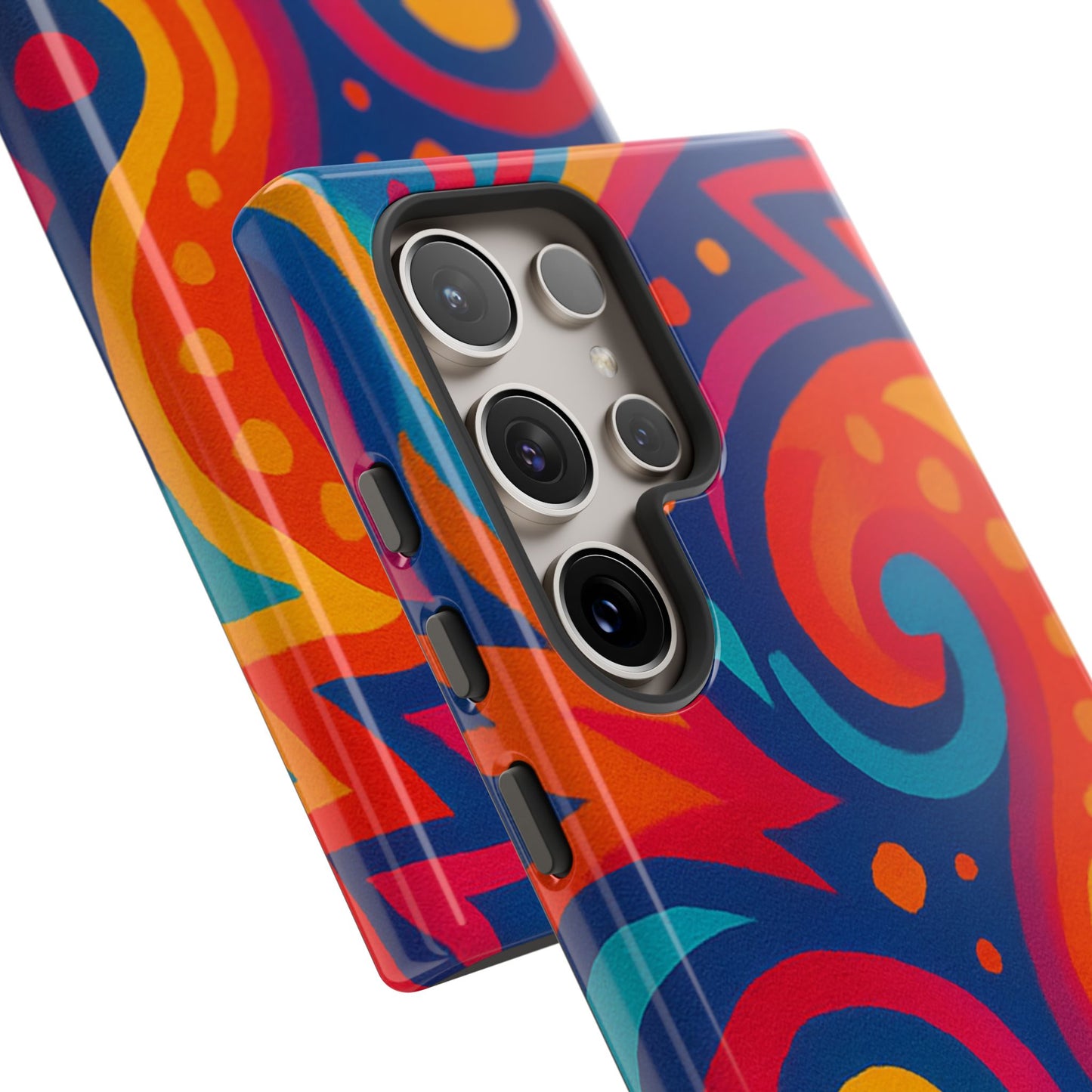 Vibrant Phone Case - Colorful Tough Case, Protective Cover, Unique Design, Trendy Gift, Phone Accessory