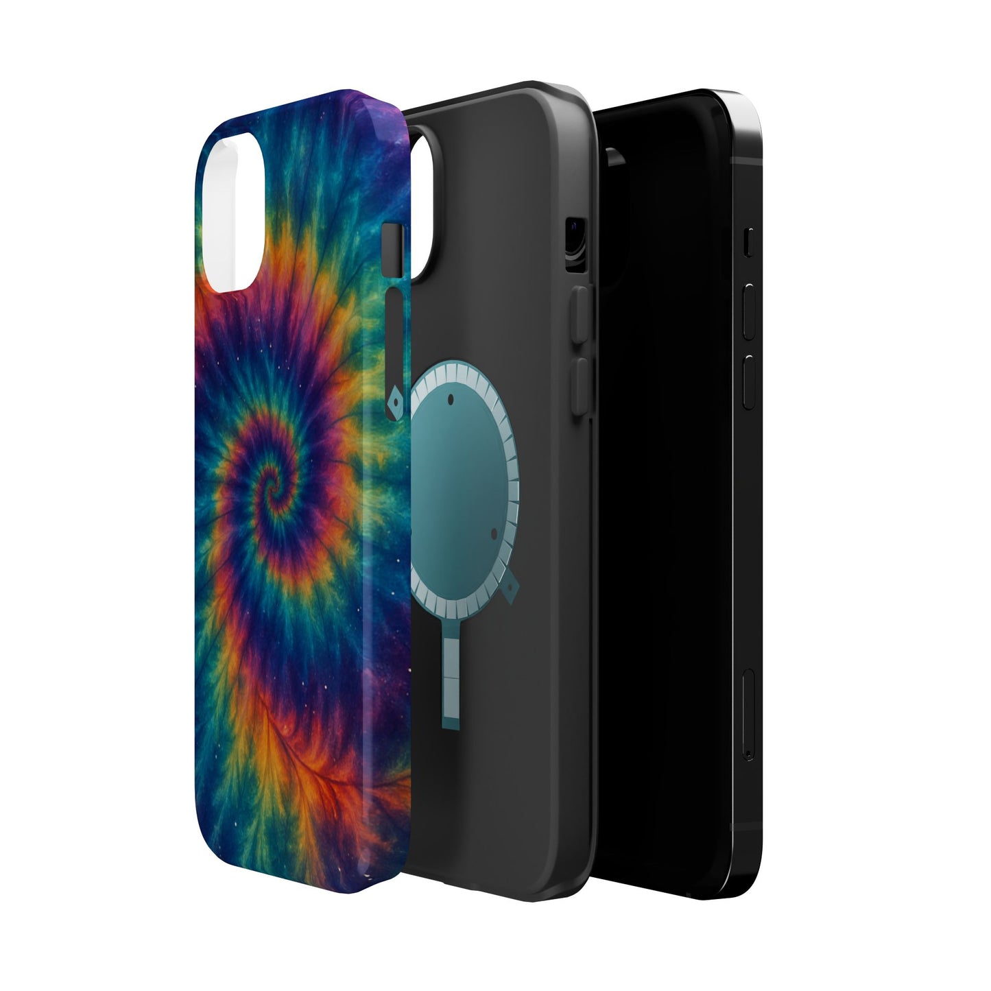 Colorful Tie-Dye Magnetic Phone Cases, Boho Phone Accessories, Unique Gift for Teens, Vibrant Phone Cover for Festivals, Summer Vibes