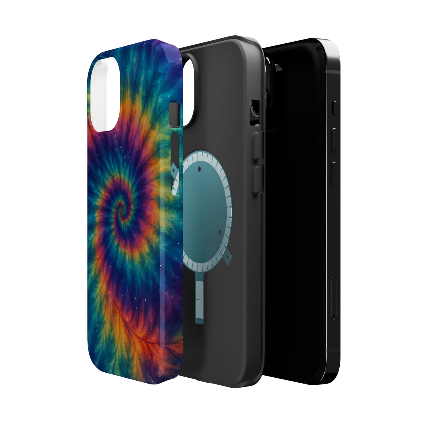Colorful Tie-Dye Magnetic Phone Cases, Boho Phone Accessories, Unique Gift for Teens, Vibrant Phone Cover for Festivals, Summer Vibes