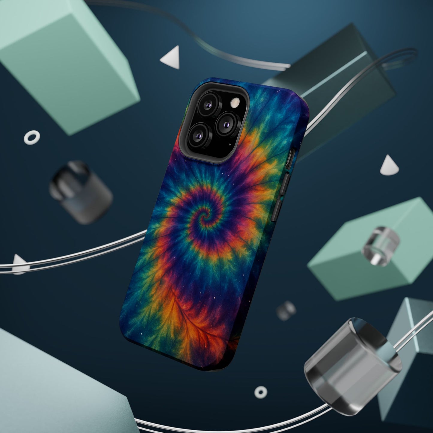 Colorful Tie-Dye Magnetic Phone Cases, Boho Phone Accessories, Unique Gift for Teens, Vibrant Phone Cover for Festivals, Summer Vibes