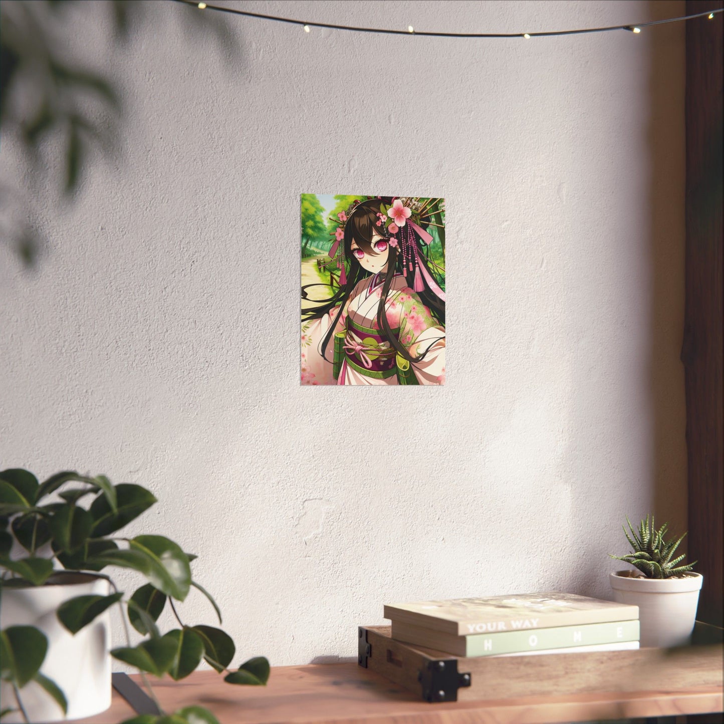 Vibrant Anime Vertical Posters - Floral Blossom Art for Home Decor, Wall Art, Room Aesthetic, Gift for Anime Lovers, Japanese Artwork