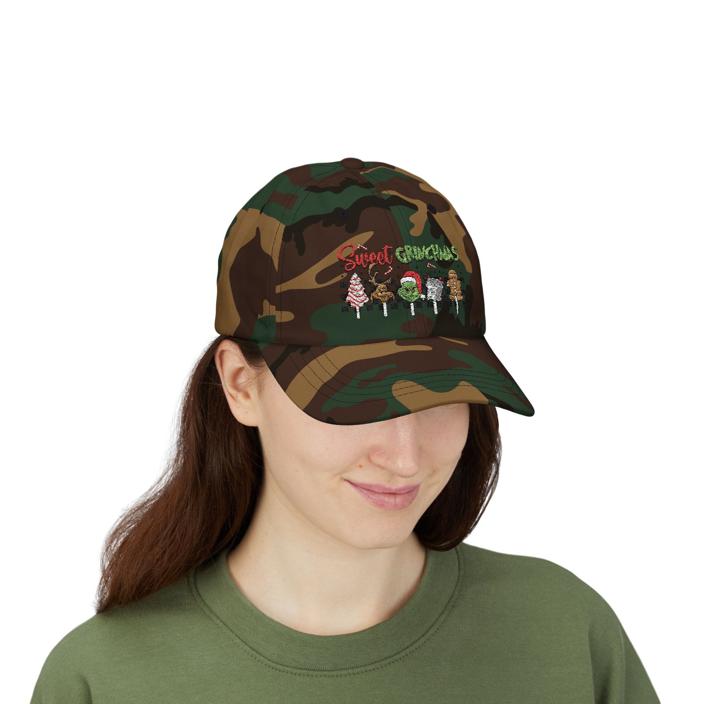 Festive Dad Cap - Sweet Grinchmas Hat for Holiday Cheer, Christmas Gift, Matching Family Outfit, Winter Accessory, Trendy Headwear
