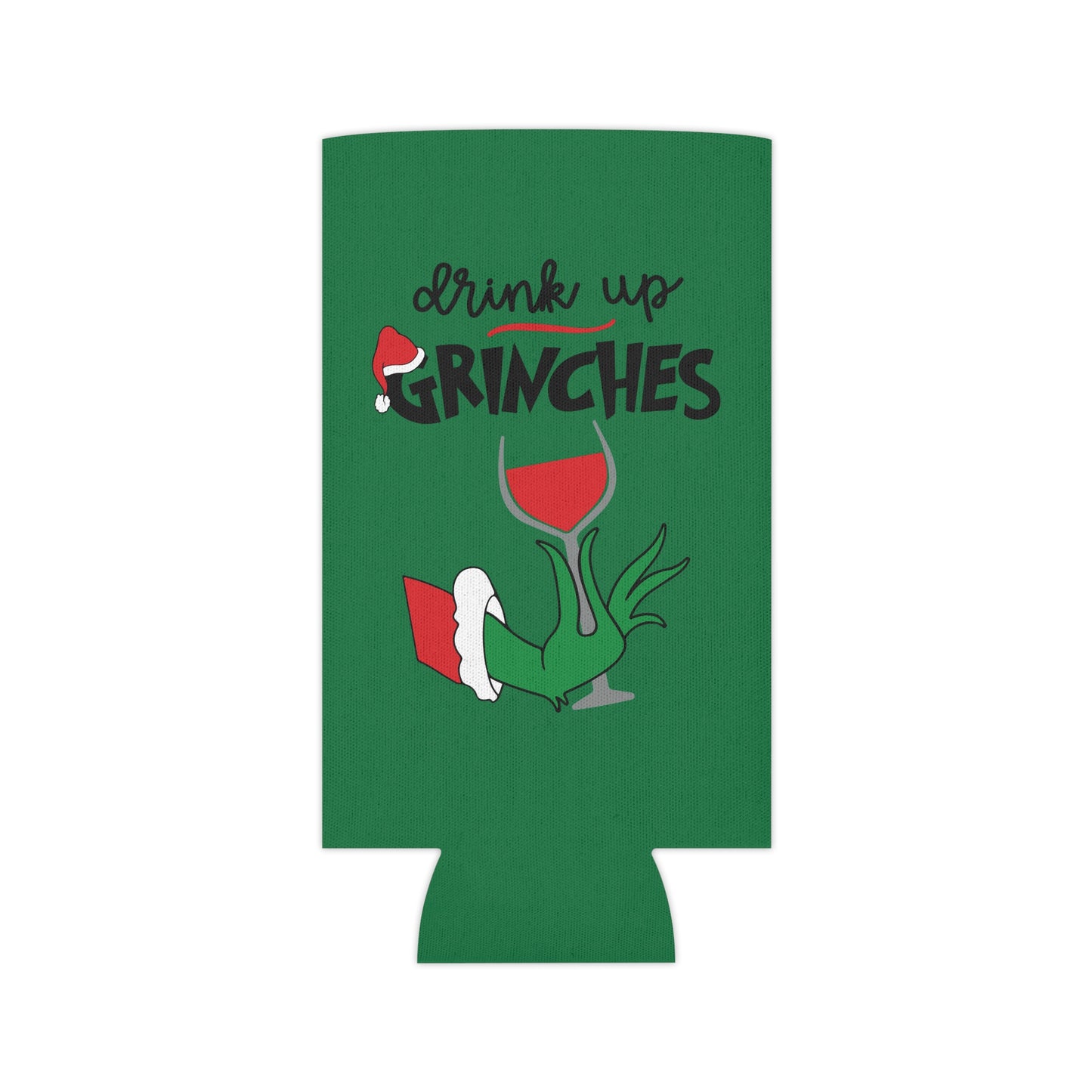 Grinch Holiday Can Cooler, Funny Drink Holder, Christmas Beer Sleeve, Gifts for Grinch Fans, Holiday Party Accessories