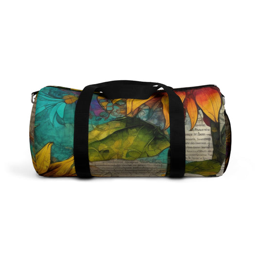 Vibrant Floral sunflower Duffel Bag - Perfect for Gym, Travel, Yoga, Sports, Weekend Getaways, Pet Owners