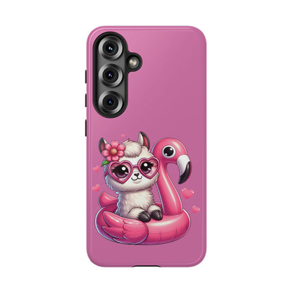 Cute Animal Phone Case, Phone Cover for Kids, Gift for Animal Lovers, Summer Vibes Accessory, Trendy Pink Case