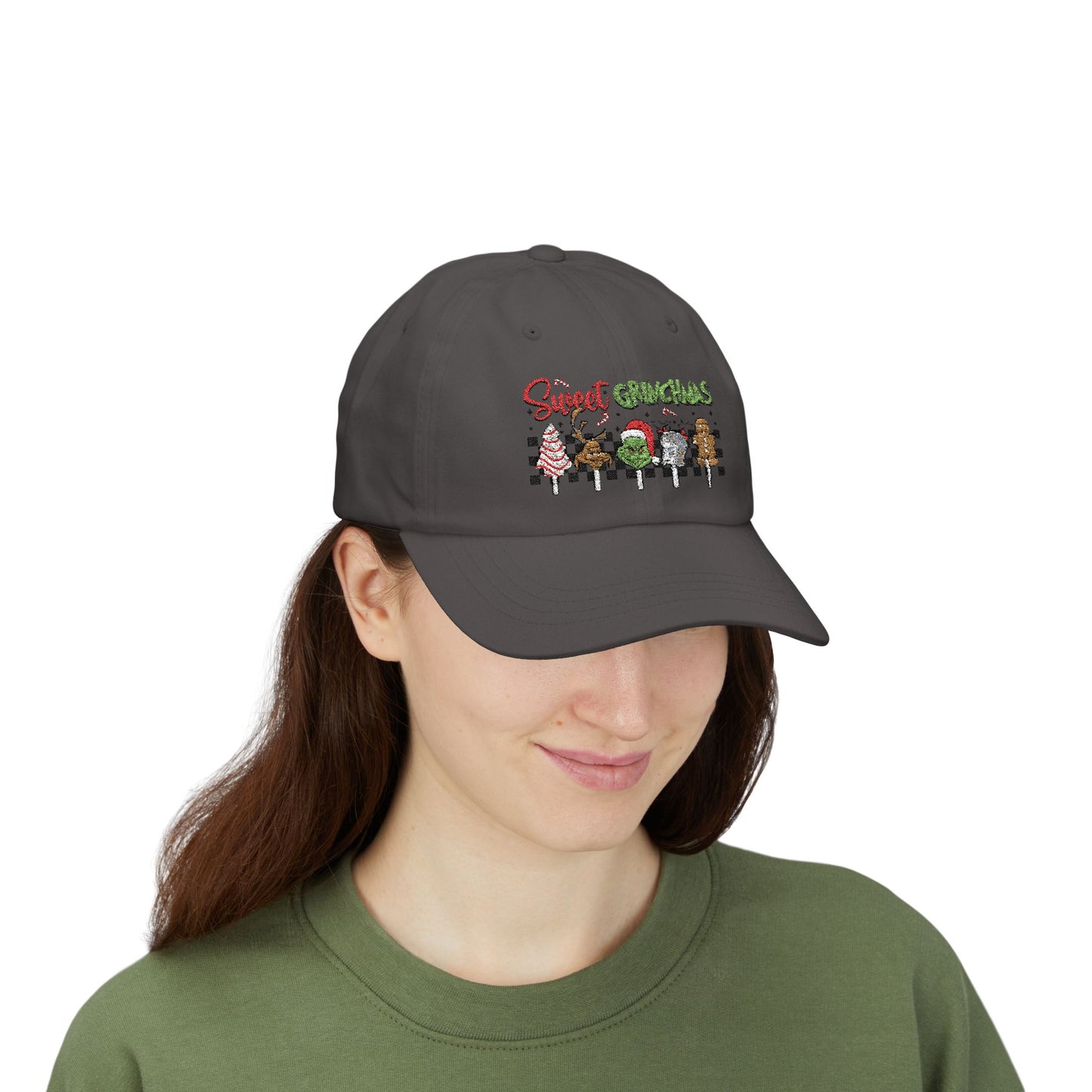 Festive Dad Cap - Sweet Grinchmas Hat for Holiday Cheer, Christmas Gift, Matching Family Outfit, Winter Accessory, Trendy Headwear