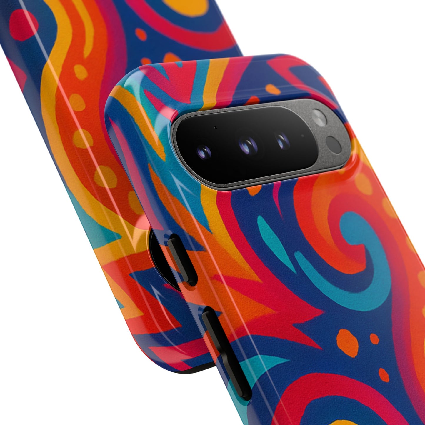 Vibrant Phone Case - Colorful Tough Case, Protective Cover, Unique Design, Trendy Gift, Phone Accessory