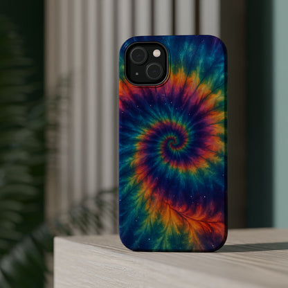 Colorful Tie-Dye Magnetic Phone Cases, Boho Phone Accessories, Unique Gift for Teens, Vibrant Phone Cover for Festivals, Summer Vibes