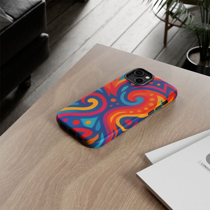 Vibrant Phone Case - Colorful Tough Case, Protective Cover, Unique Design, Trendy Gift, Phone Accessory