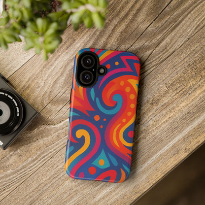 Vibrant Phone Case - Colorful Tough Case, Protective Cover, Unique Design, Trendy Gift, Phone Accessory