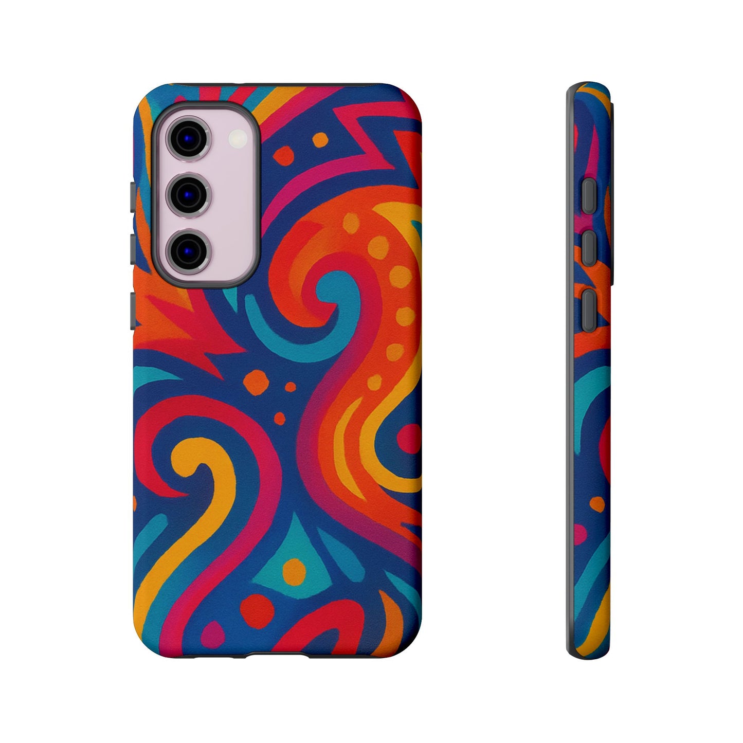 Vibrant Phone Case - Colorful Tough Case, Protective Cover, Unique Design, Trendy Gift, Phone Accessory