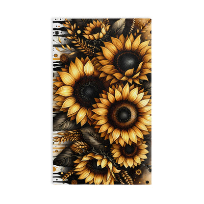 Sunflower Hand Towel: Elegant Kitchen Decor, Perfect Gift for Sunflower Lovers, Summer Home Accent, Wedding, Housewarming, Rustic Style
