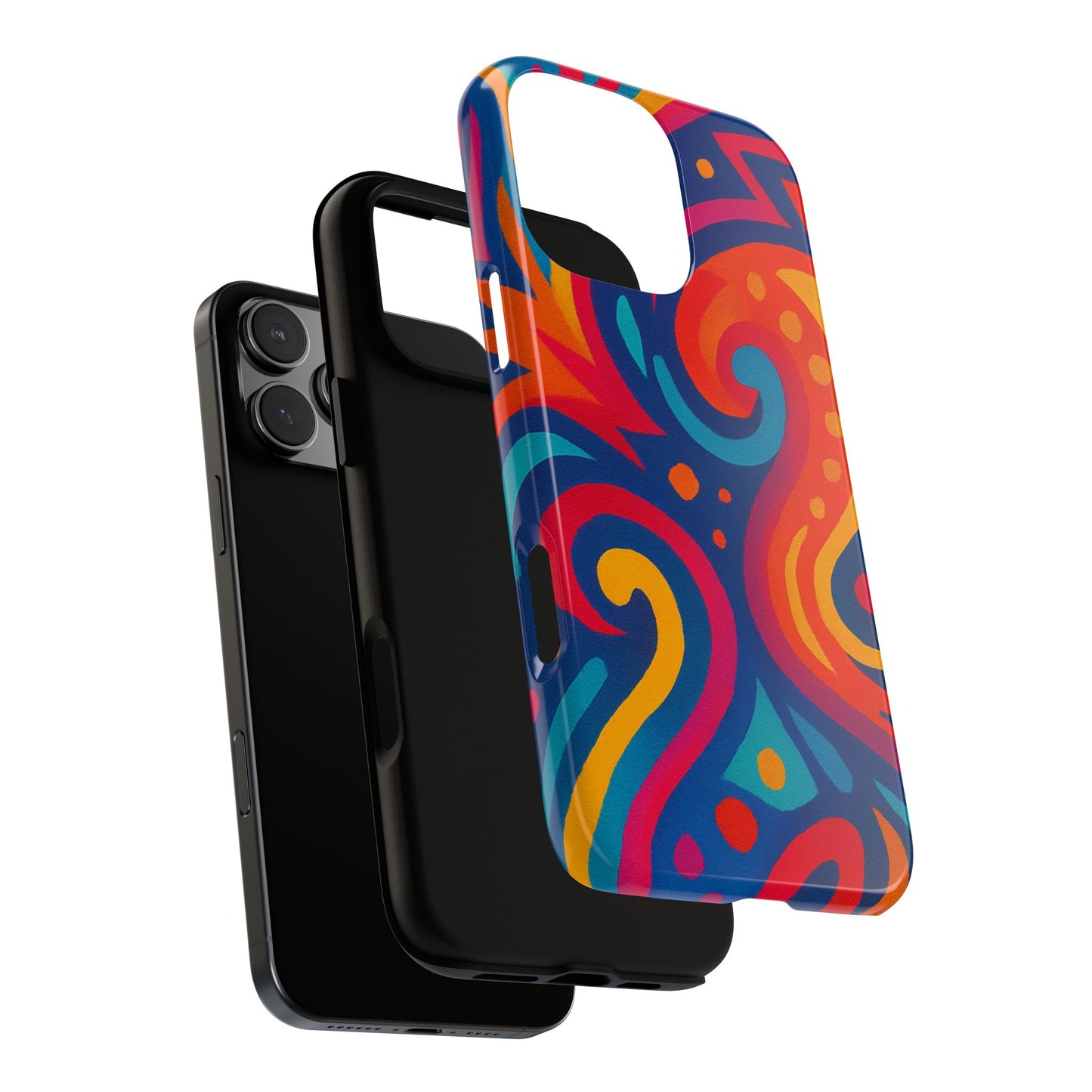 Vibrant Phone Case - Colorful Tough Case, Protective Cover, Unique Design, Trendy Gift, Phone Accessory