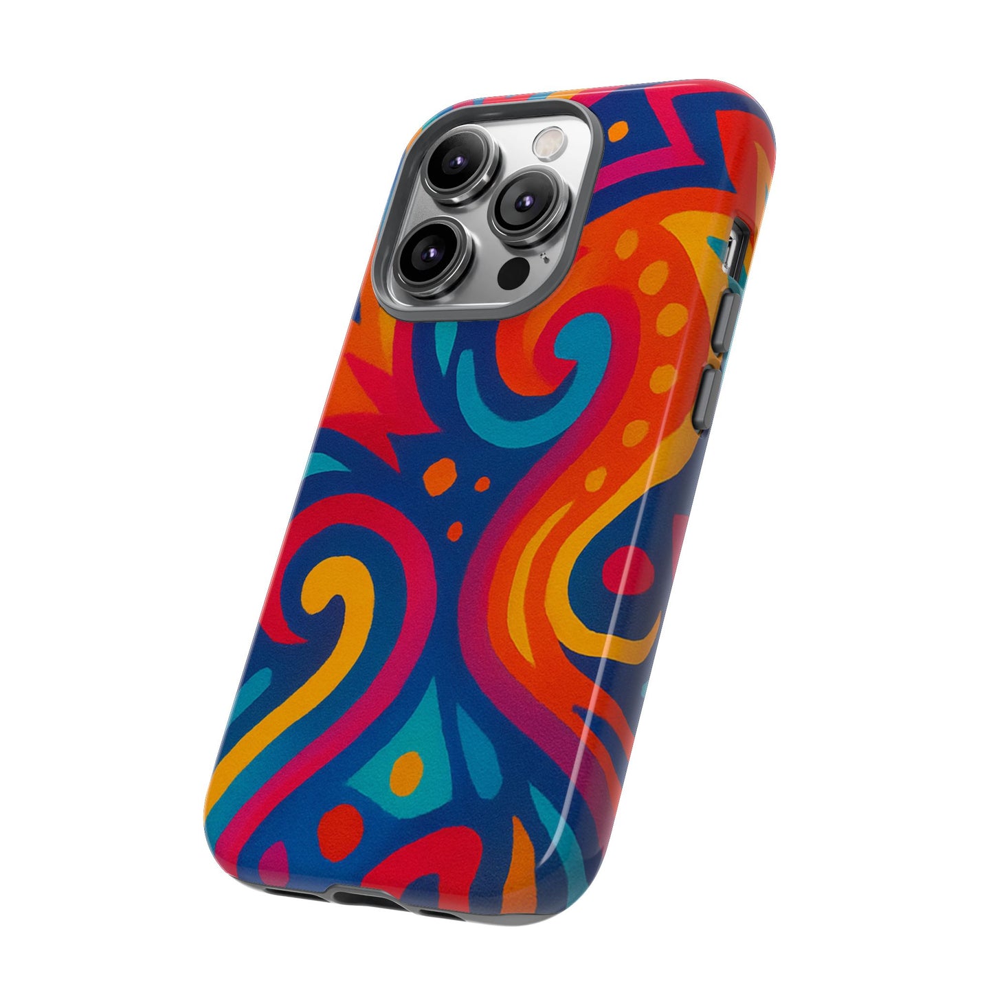 Vibrant Phone Case - Colorful Tough Case, Protective Cover, Unique Design, Trendy Gift, Phone Accessory