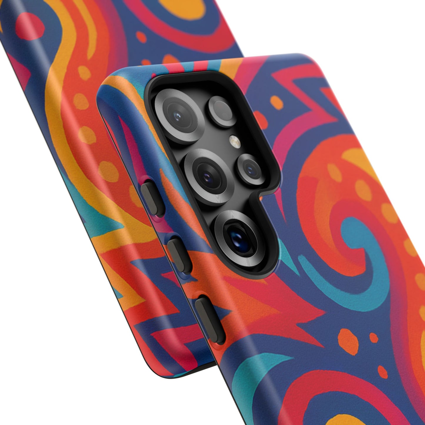 Vibrant Phone Case - Colorful Tough Case, Protective Cover, Unique Design, Trendy Gift, Phone Accessory