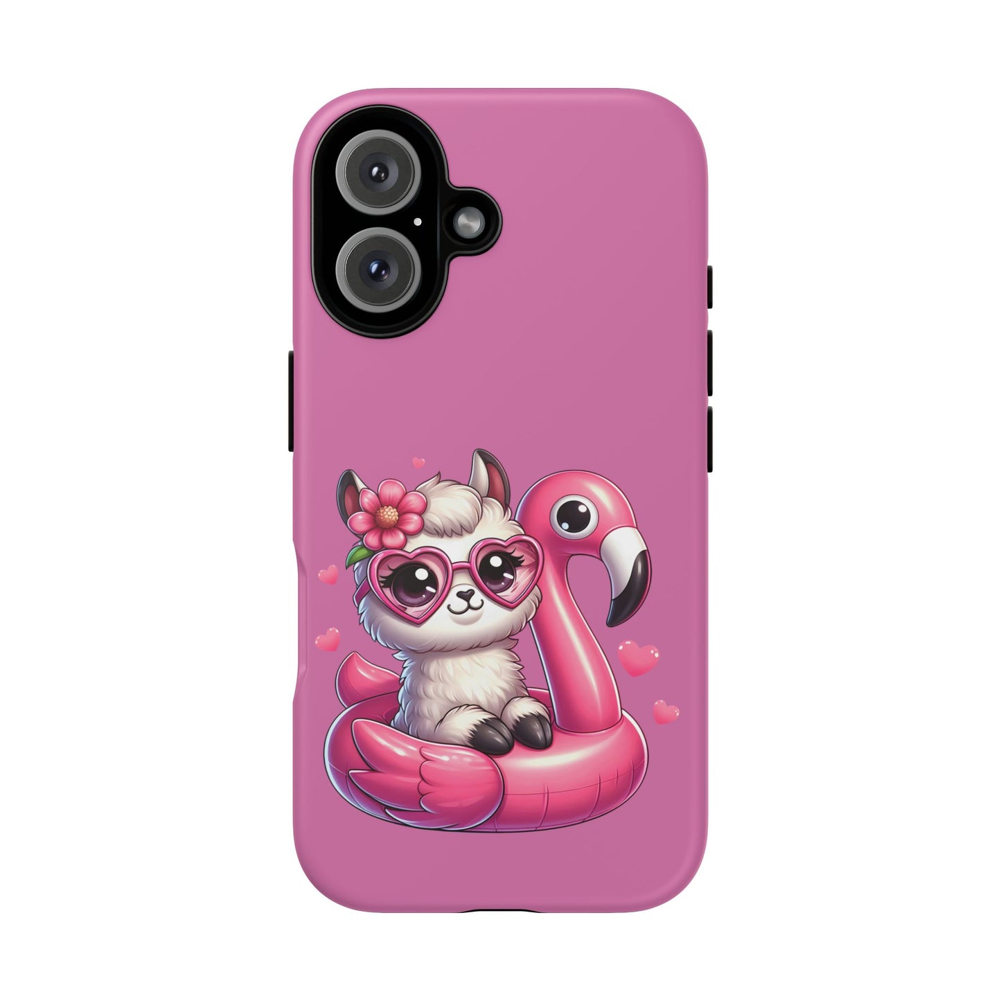 Cute Animal Phone Case, Phone Cover for Kids, Gift for Animal Lovers, Summer Vibes Accessory, Trendy Pink Case