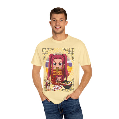 K-Pop Inspired Garment-Dyed T-Shirt, Trendy Streetwear, Anime Fan Apparel, Casual Wear, Gifts for Music Lovers
