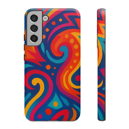 Vibrant Phone Case - Colorful Tough Case, Protective Cover, Unique Design, Trendy Gift, Phone Accessory