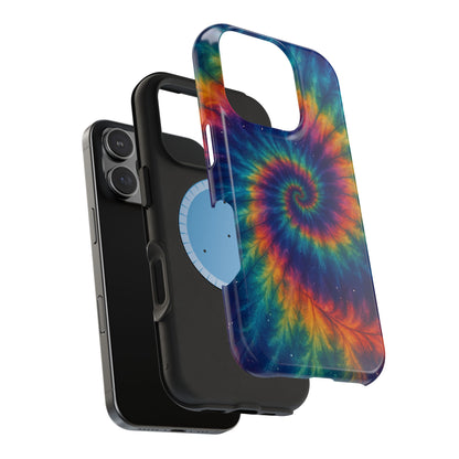 Colorful Tie-Dye Magnetic Phone Cases, Boho Phone Accessories, Unique Gift for Teens, Vibrant Phone Cover for Festivals, Summer Vibes